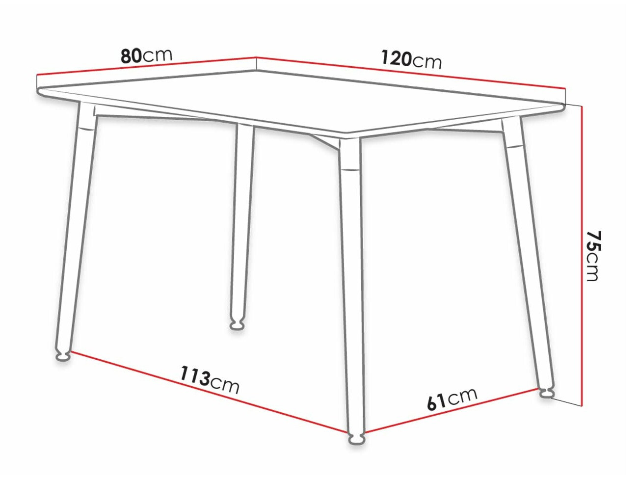 Mesa Comfivo 346 (Negro + Luminoso madera)