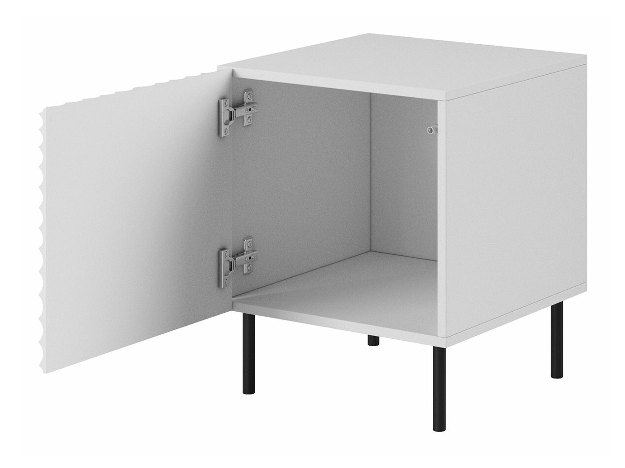 Conjunto de mesitas de noche Charlotte 172 (Blanco + Negro)