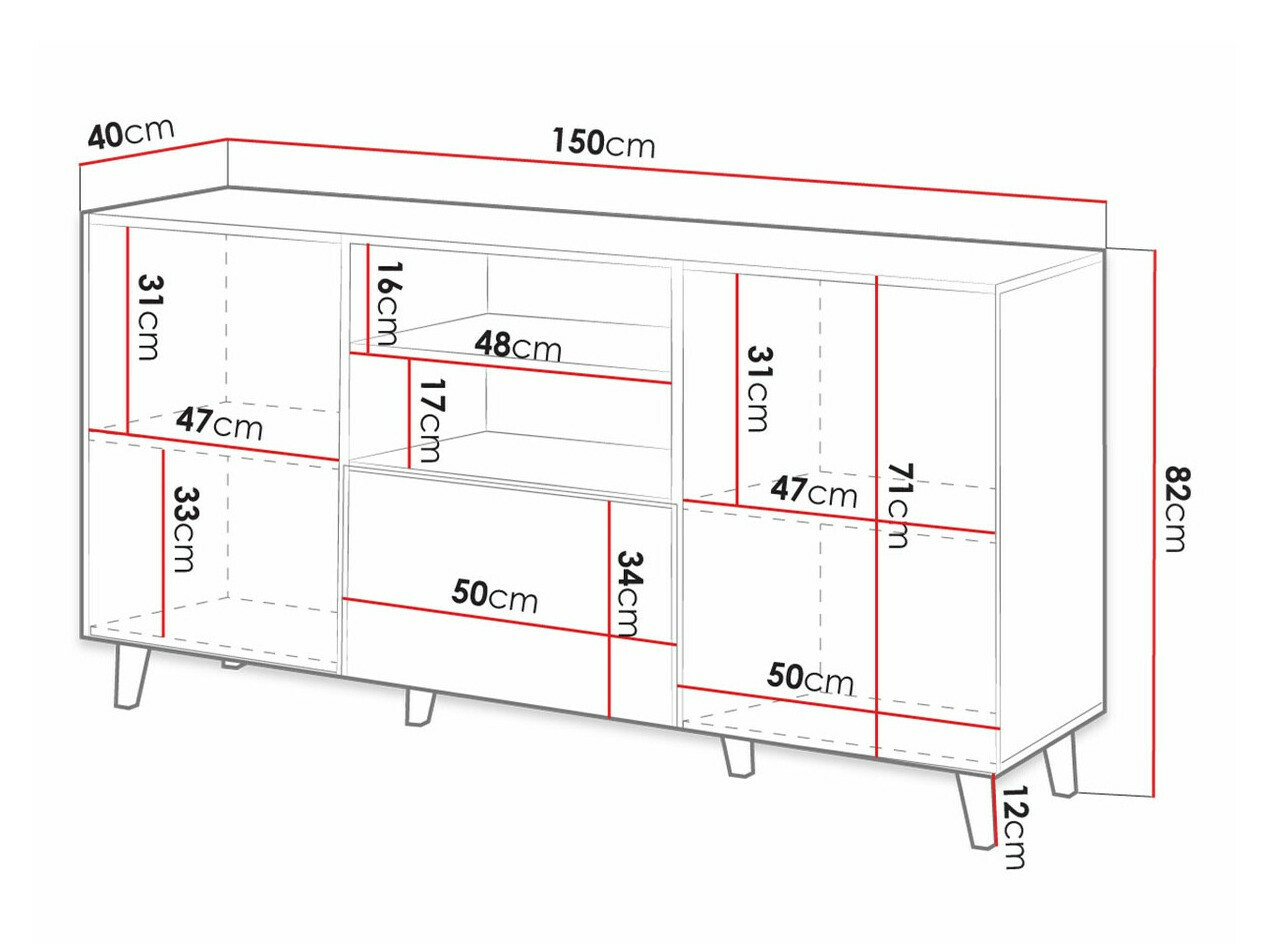 Cómoda Comes (Roble wotan)