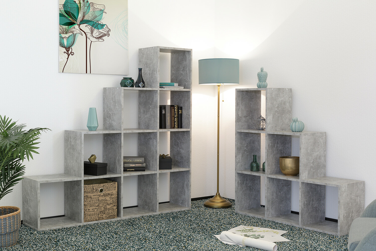 Estantería Findlay 126 (Hormigón)