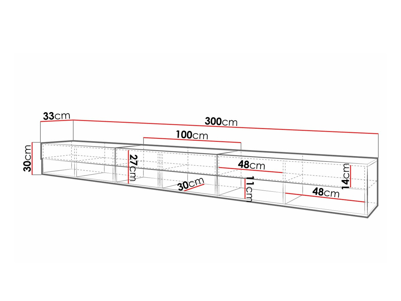Mueble TV Sarasota 144 (Roble wotan)