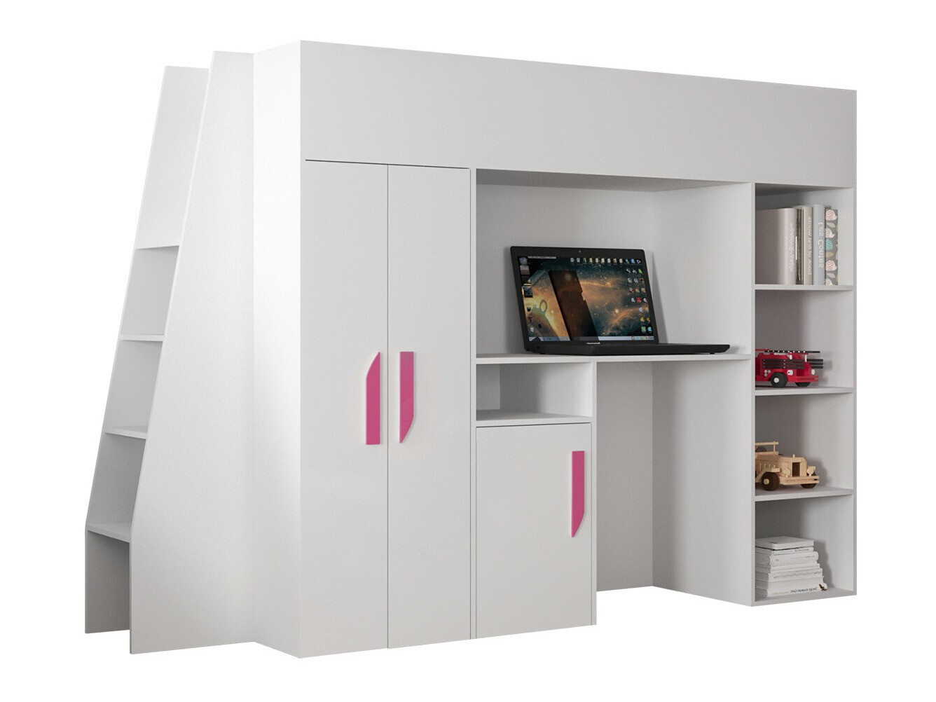 Litera Hartford 355 (Blanco + Blanco brillante + Rosa)