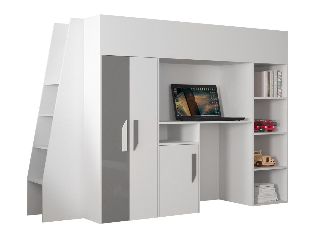 Litera Hartford 355 (Blanco + Gris brillante + Blanco brillante)