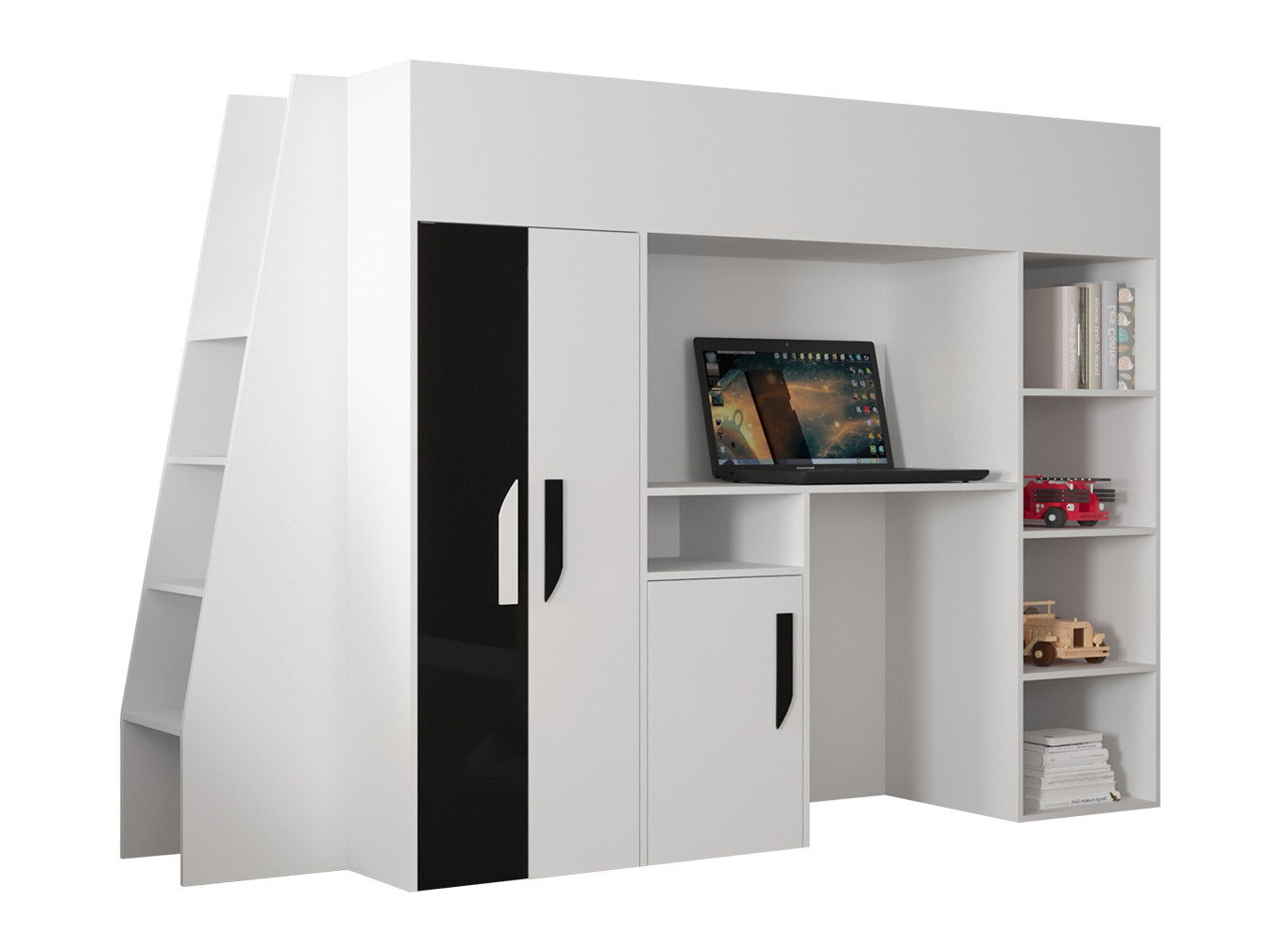 Litera Hartford 355 (Blanco + Negro brillante + Blanco brillante)