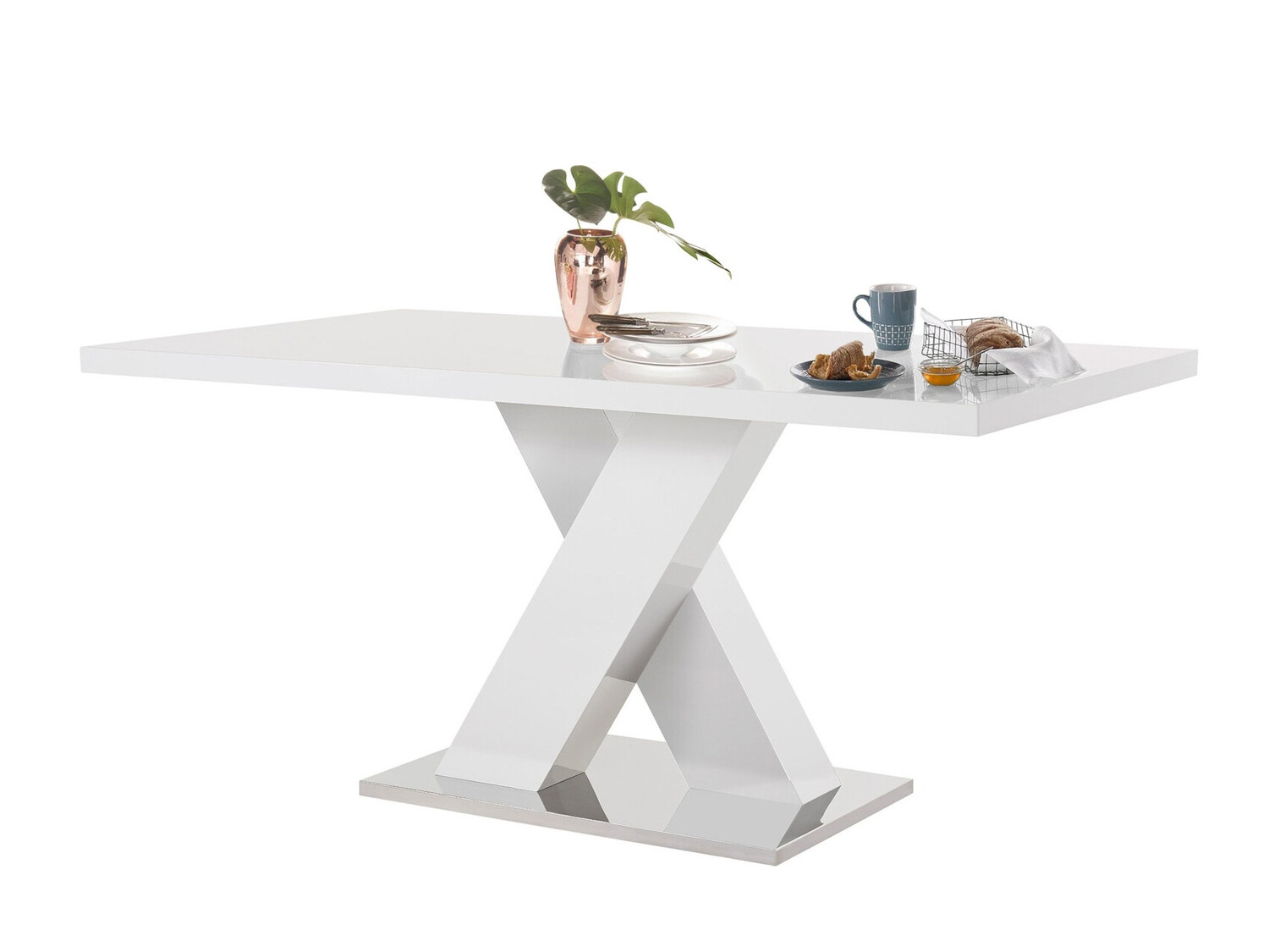 Mesa Denton 1084 (Blanco brillante)