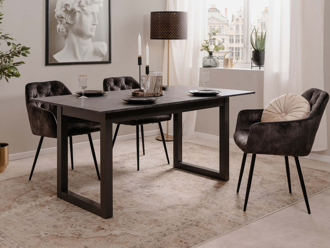 Mesa Findlay 172 (Mármol negro + Antracita)