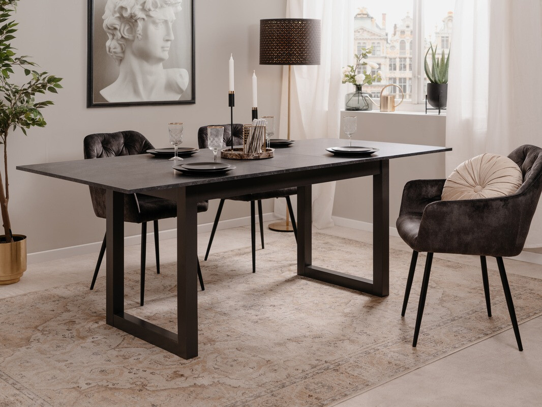 Mesa Findlay 172 (Mármol negro + Antracita)