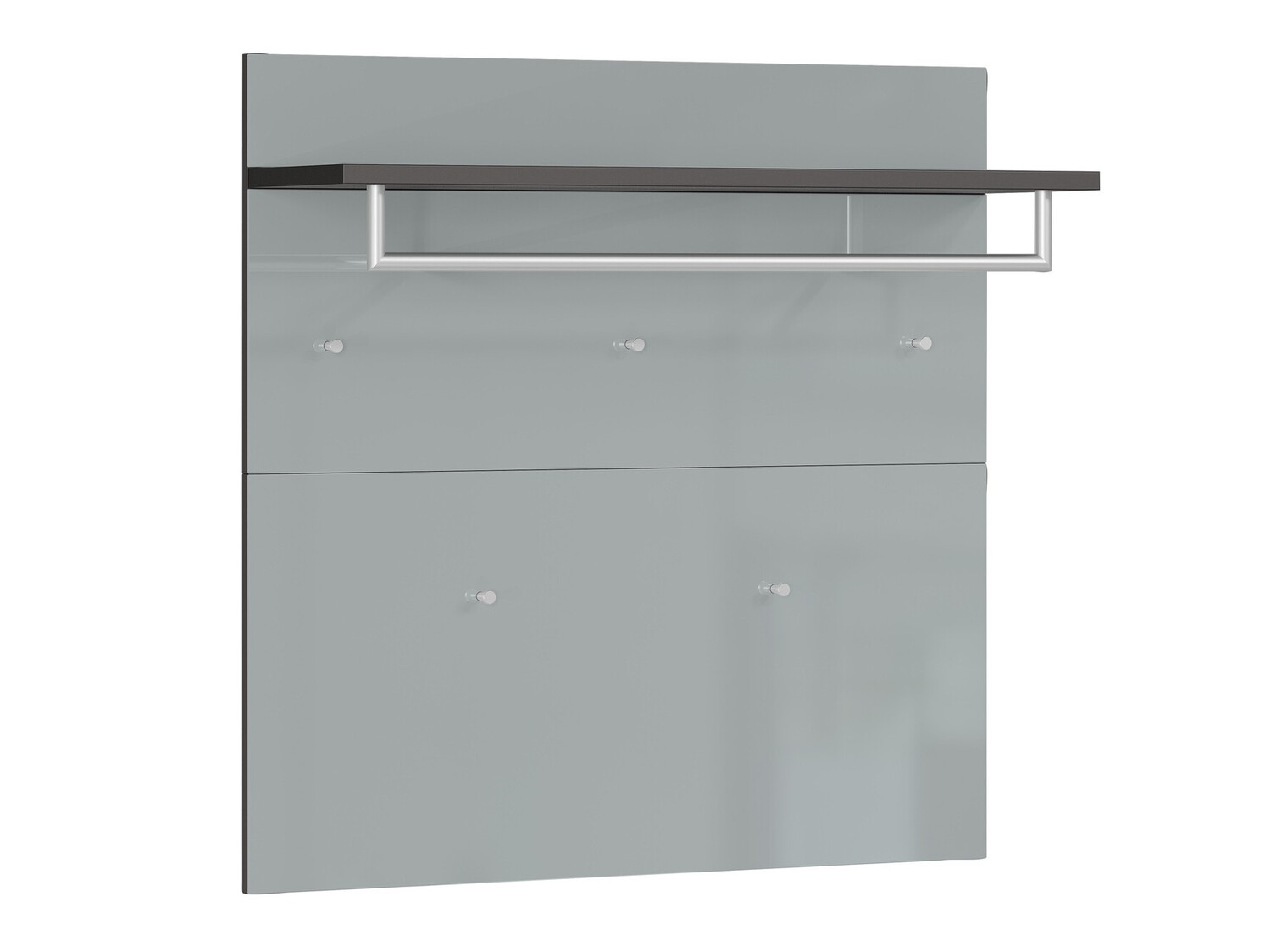 Perchero Fivsori 107 (Gris brillante + Grafito)