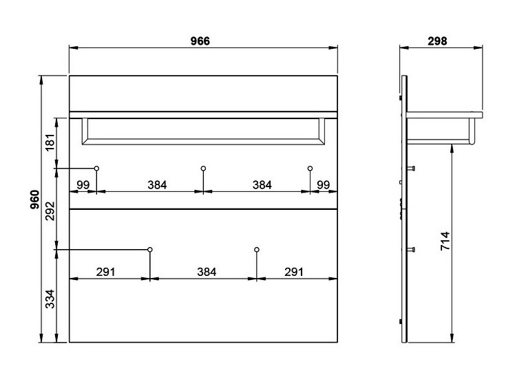 Perchero Fivsori 107 (Gris brillante + Grafito)