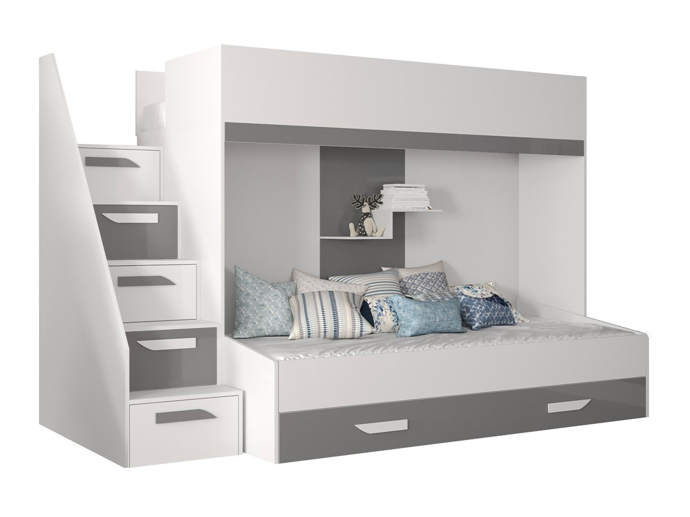 Litera Hartford 356 (Blanco + Gris brillante + Blanco brillante)