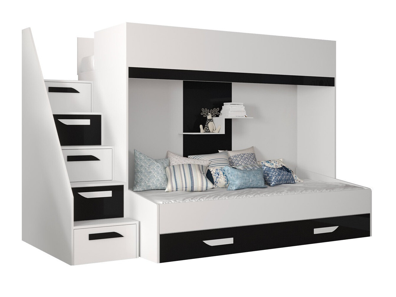 Litera Hartford 356 (Blanco + Negro brillante + Blanco brillante)