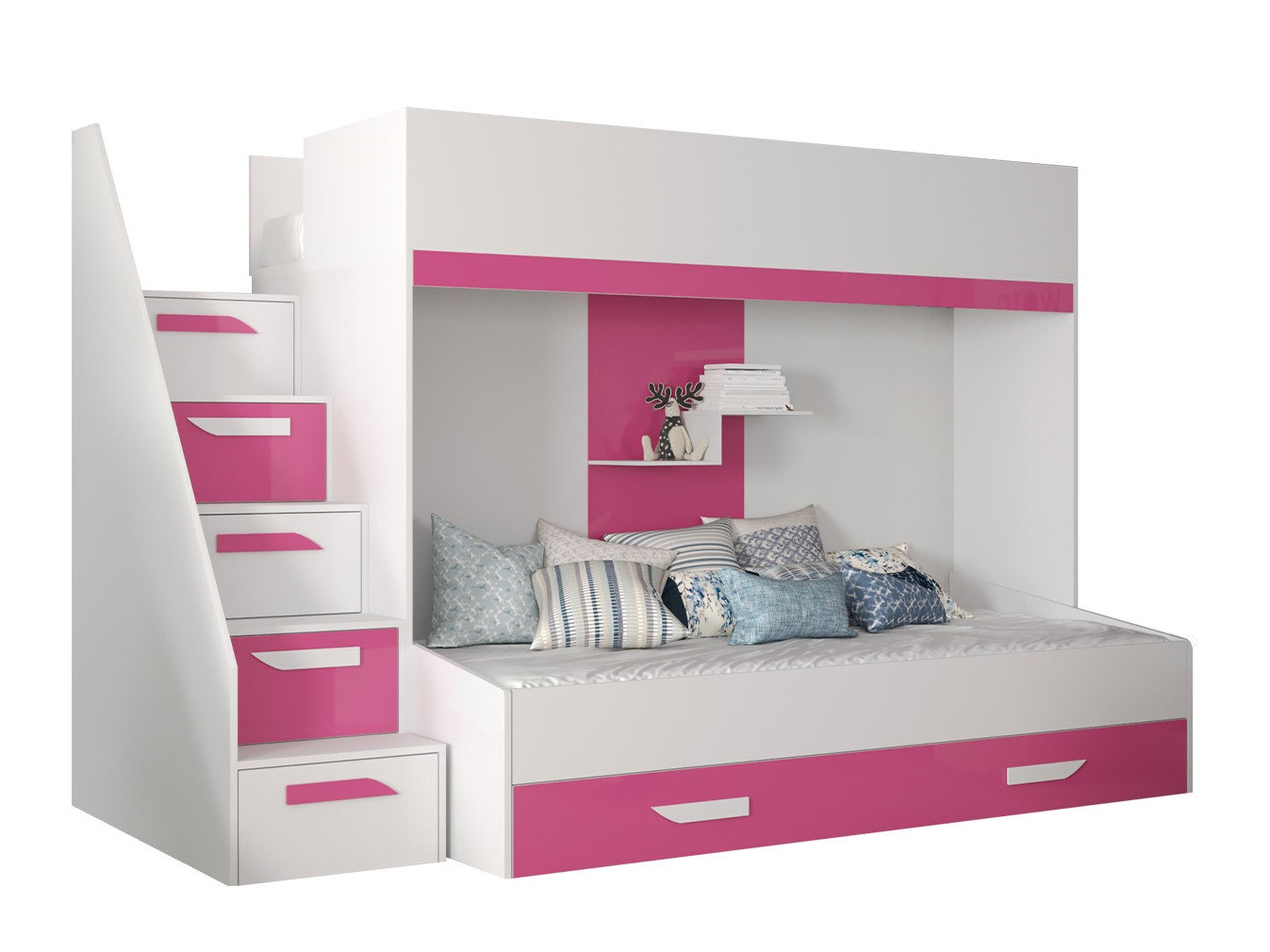 Litera Hartford 356 (Blanco + Rosa brillante + Blanco brillante)