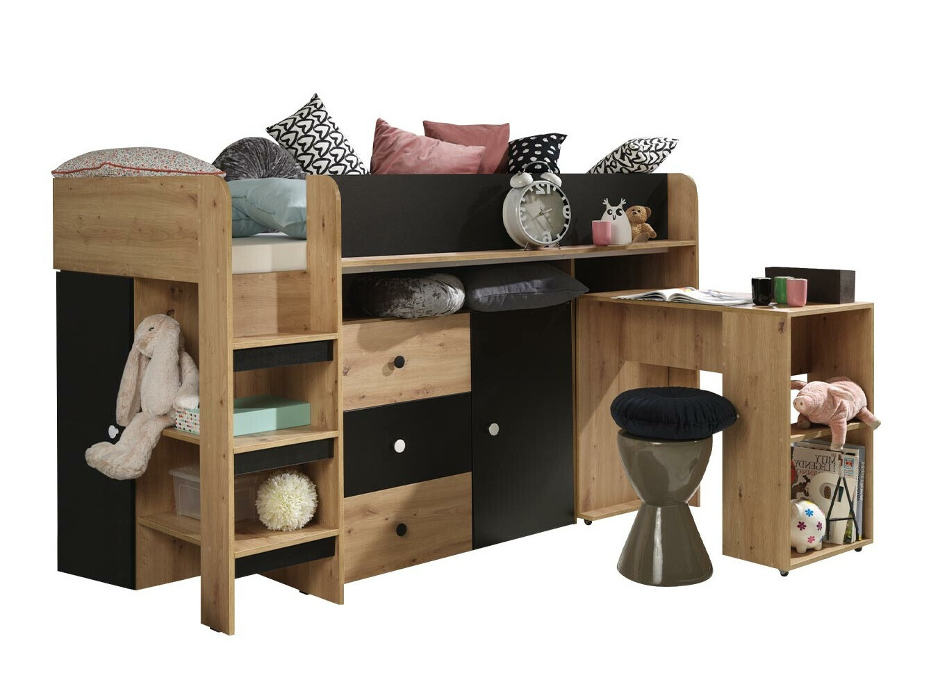 Litera Hartford 359 (Roble Artisan + Negro)