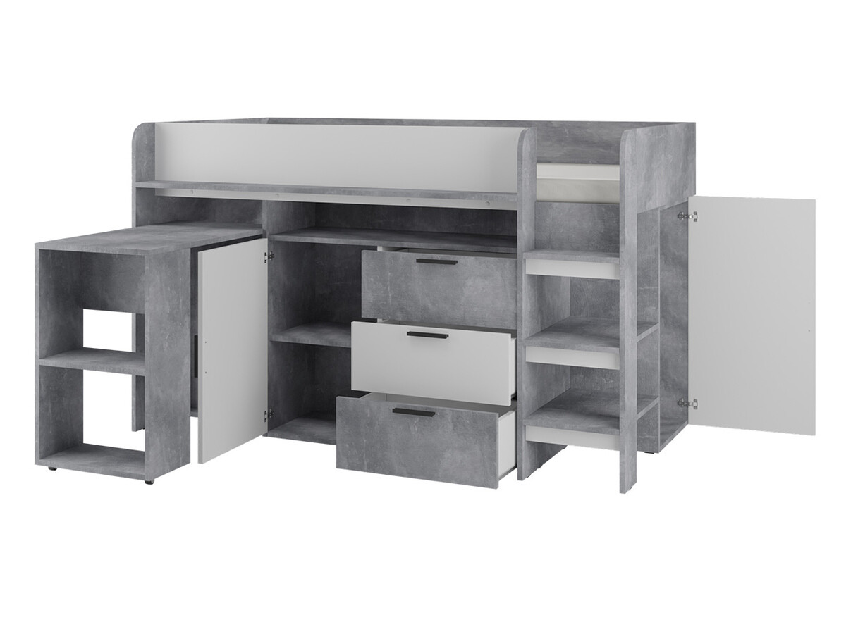 Litera Hartford 363 (Hormigón + Roble wotan)