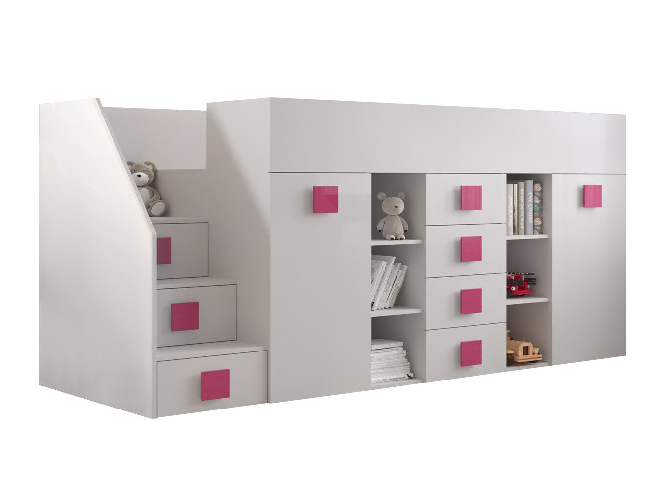 Litera Hartford 366 (Blanco + Blanco brillante + Rosa)