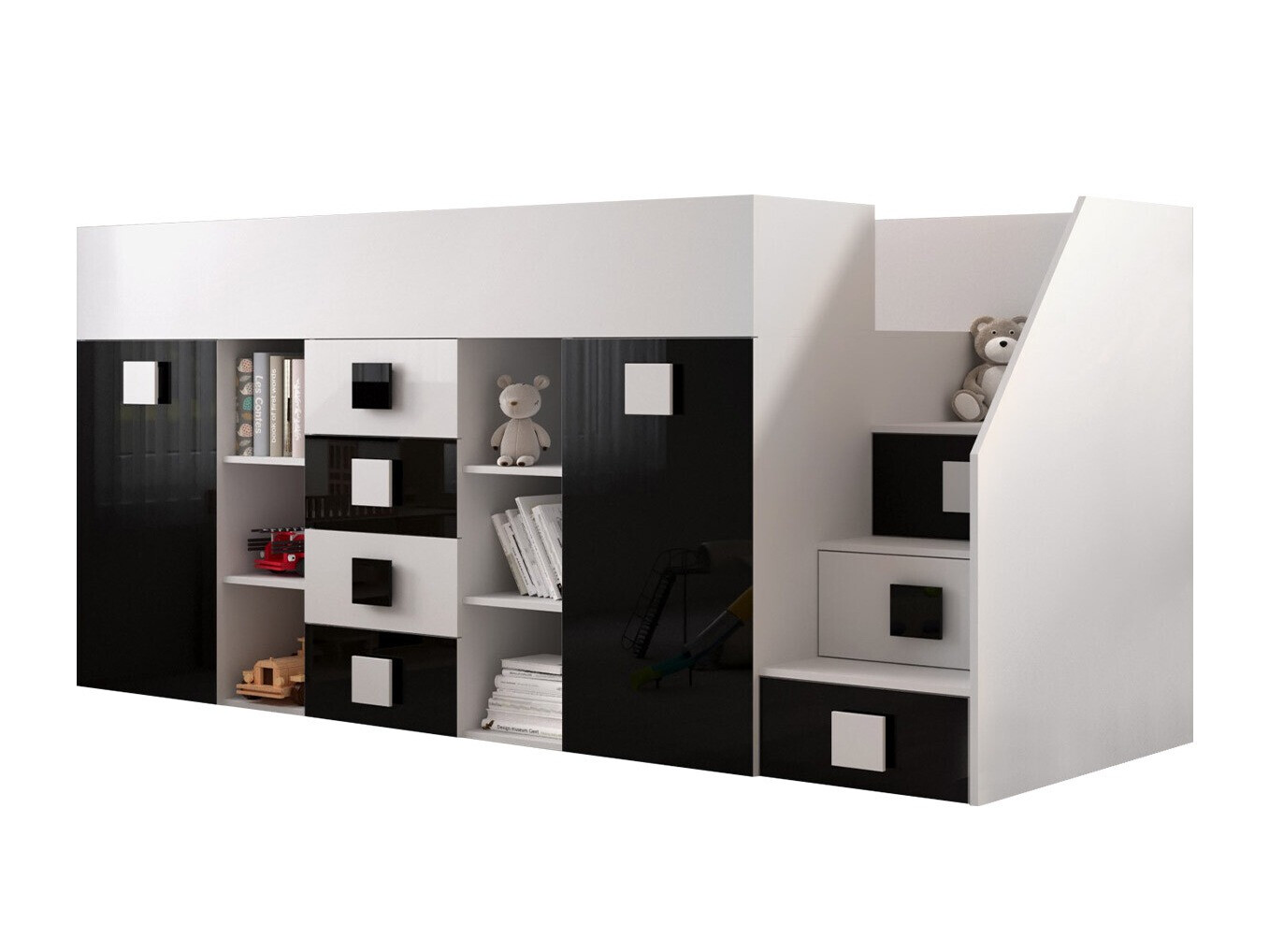 Litera Hartford 366 (Blanco + Negro brillante + Blanco brillante)