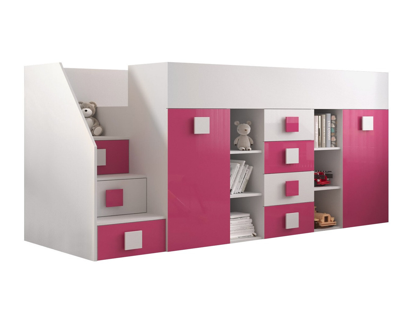 Litera Hartford 366 (Blanco + Rosa brillante + Blanco brillante)