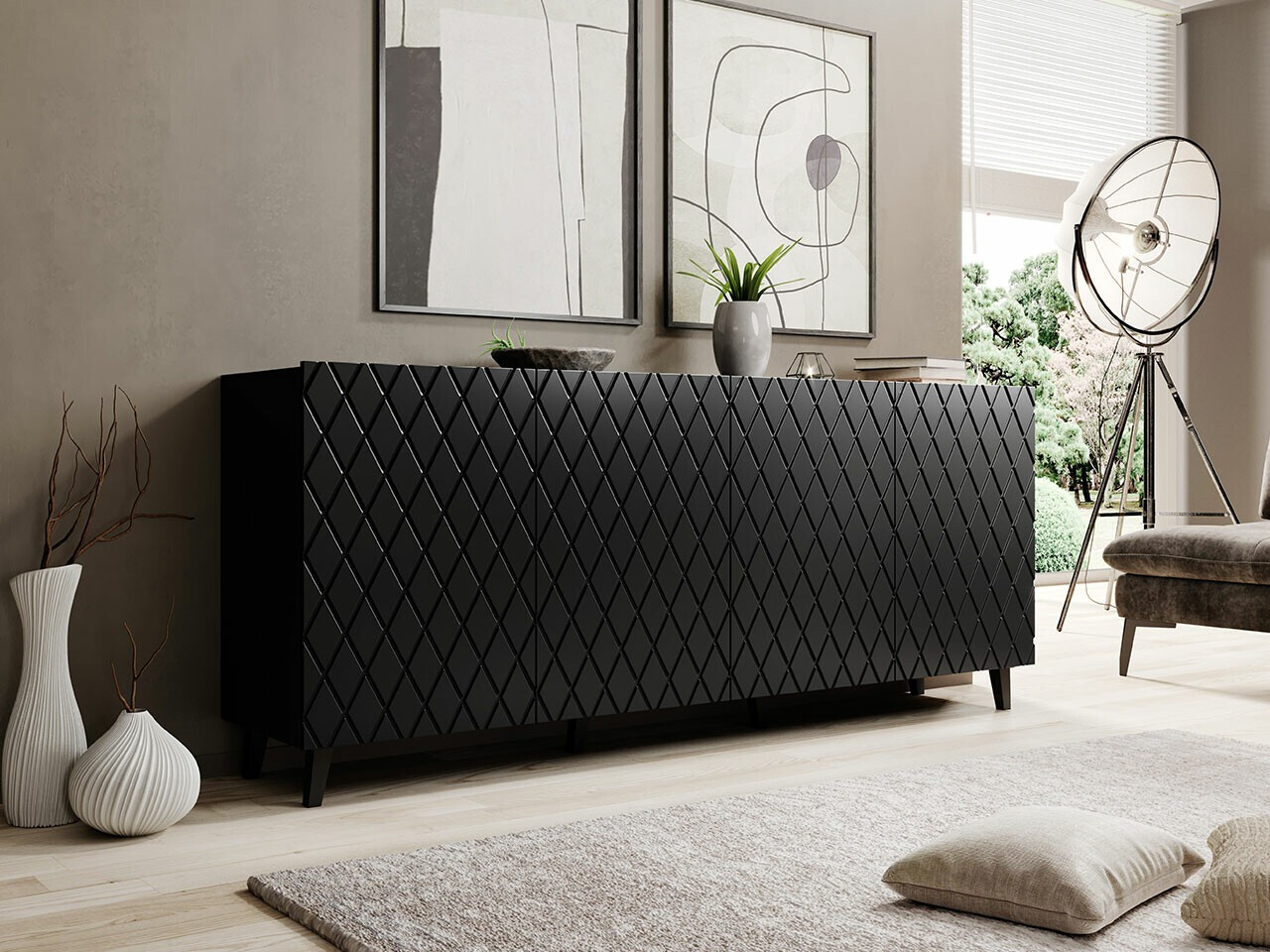 Aparador Charlotte 173 (Negro)