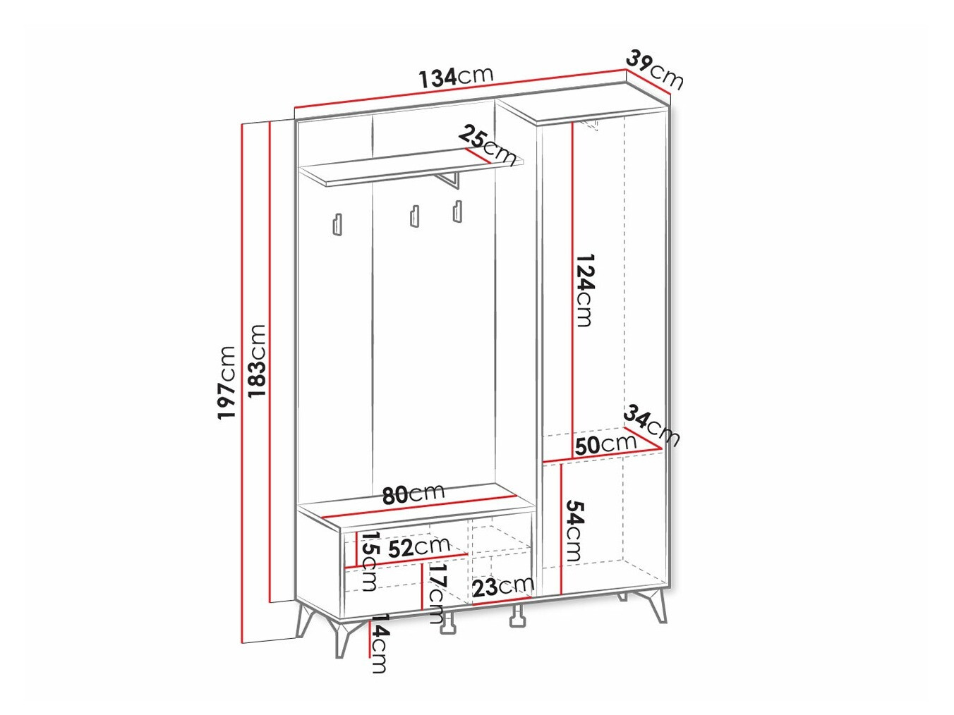 Conjunto de recibidor Alelmo 110