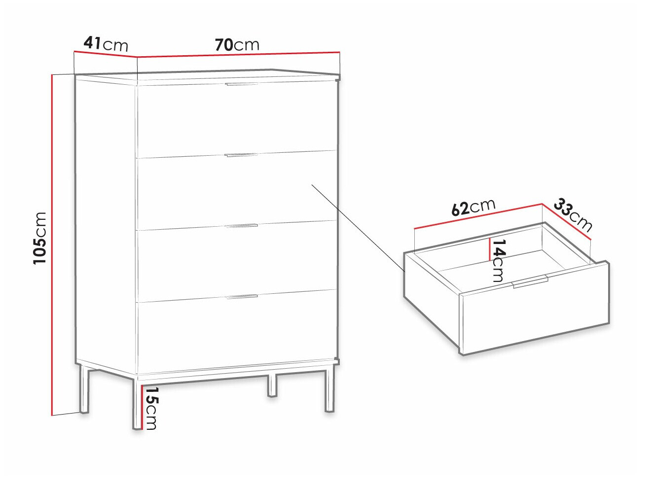 Cómoda Providence R101 (Azul + Dorado)