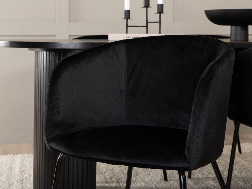 Conjunto de comedor Dallas 3313 (Negro)