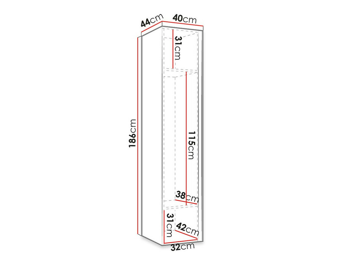 Armario Pinis II (Grafito)