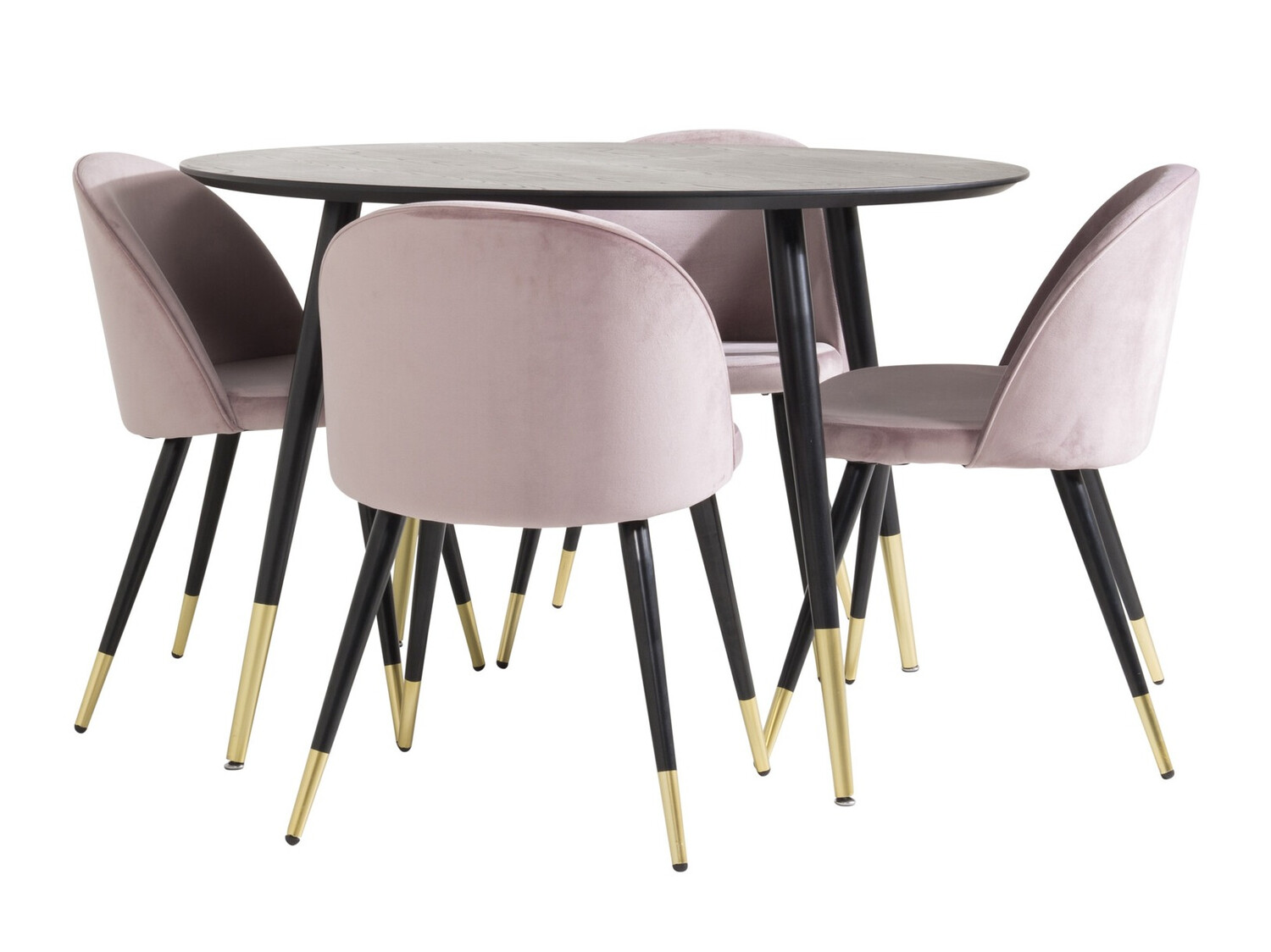 Conjunto de mesas y sillas para comedor Dallas 3331 (Rosa)