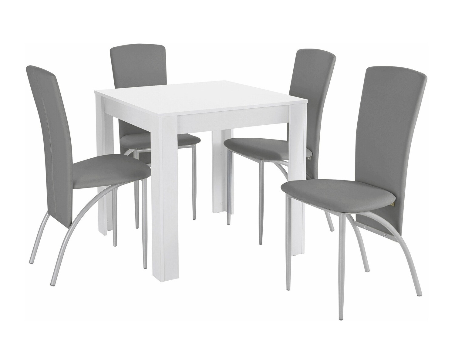 Conjunto de mesas y sillas para comedor Denton 1106 (Gris claro)