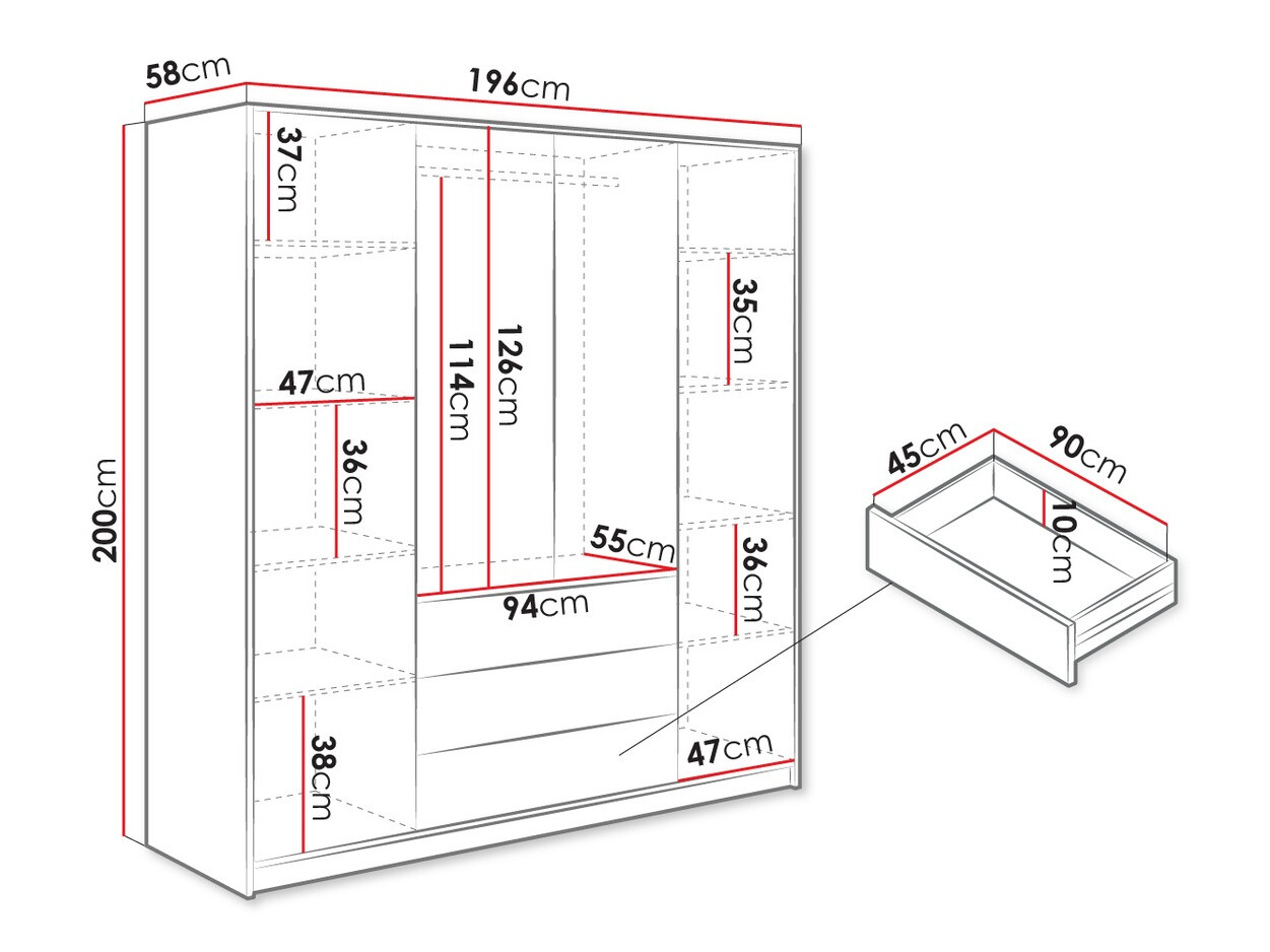Armario Collis V (Blanco)