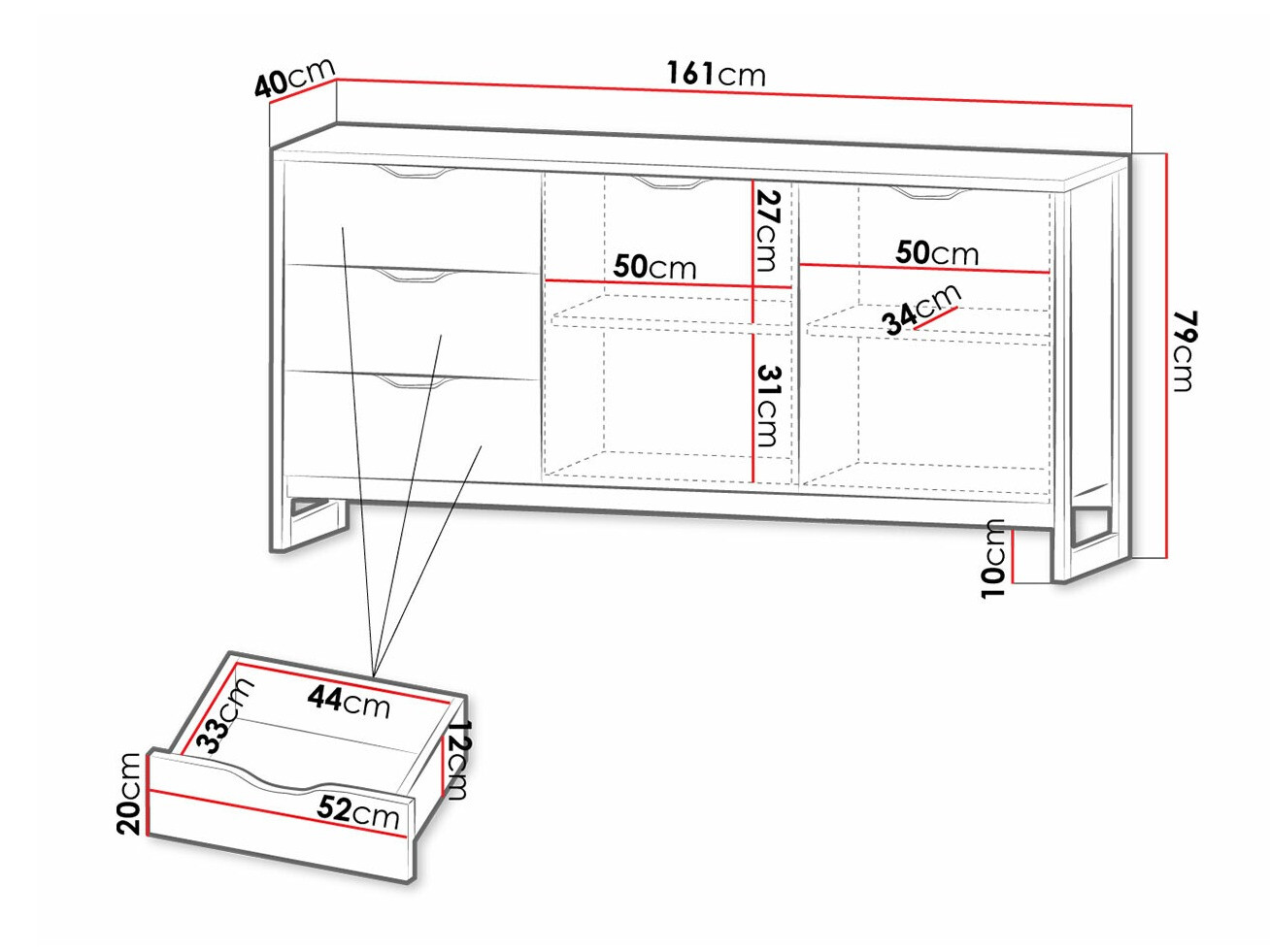 Cómoda Kingston D117