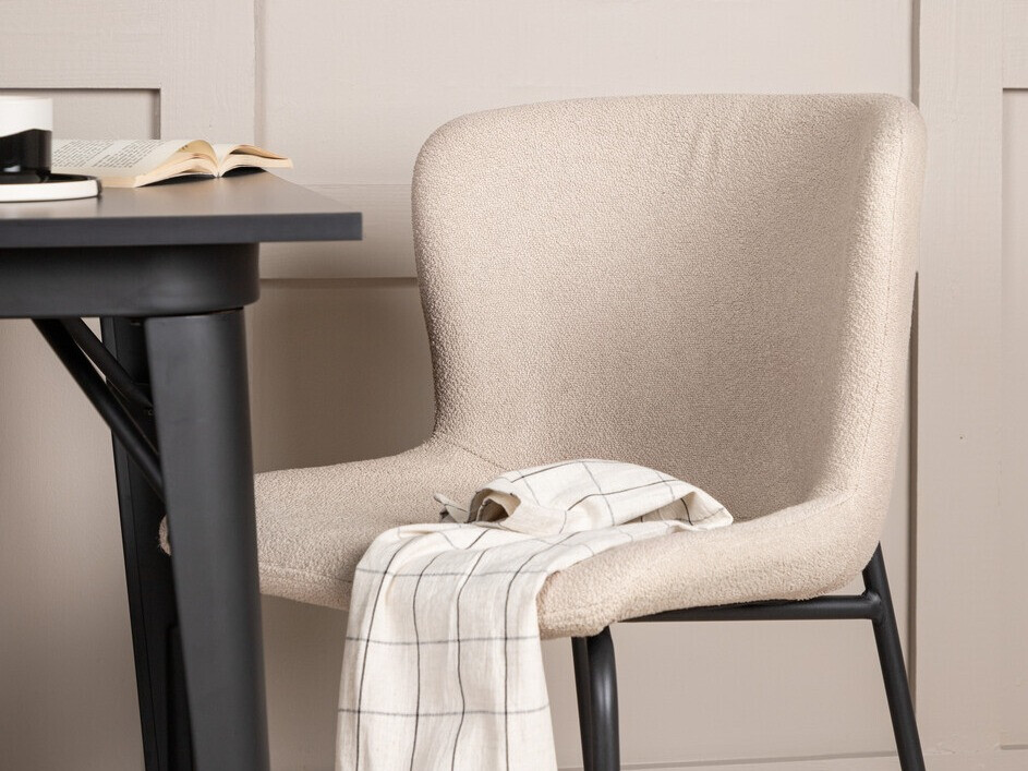 Conjunto de mesas y sillas para comedor Dallas 3362 (Beige + Negro)