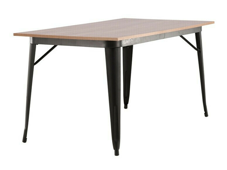 Conjunto de mesas y sillas para comedor Dallas 3366 (Nuez + Gris oscuro)