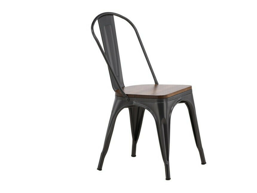 Conjunto de mesas y sillas para comedor Dallas 3366 (Nuez + Gris oscuro)