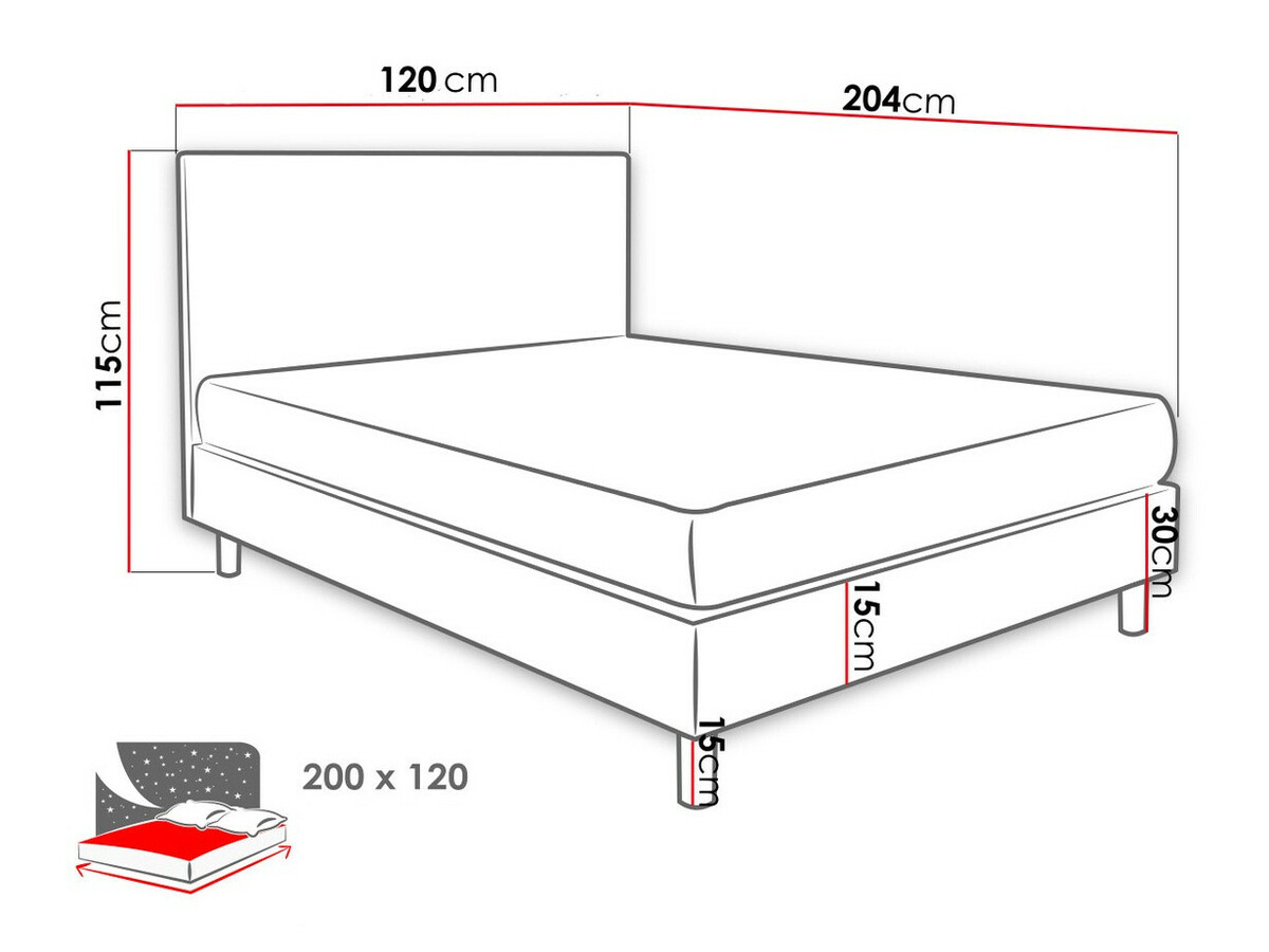 Cama continental Logan 100 (Solo 260)