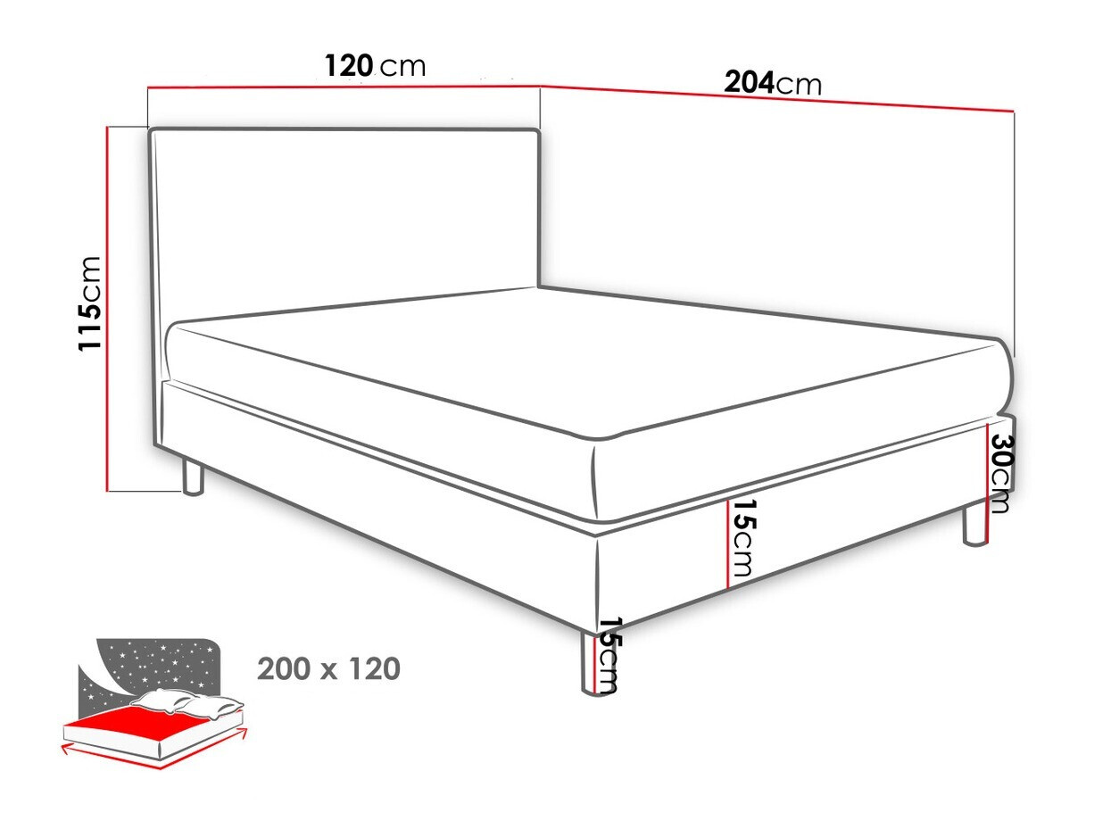 Cama continental Logan 100 (Solo 264)