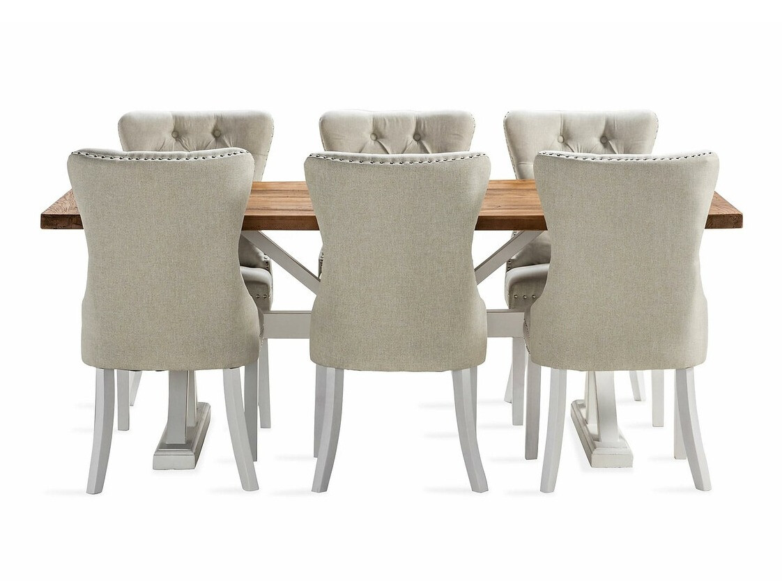 Conjunto de comedor Parkland 400 (Beige + Blanco)