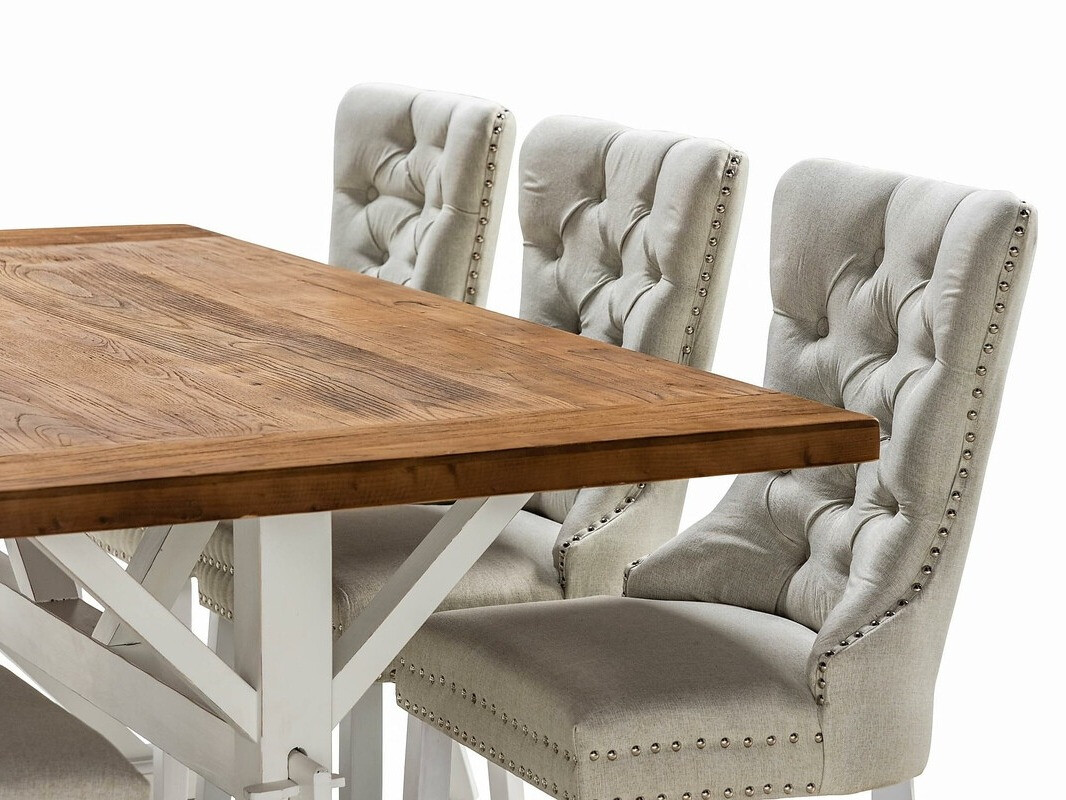 Conjunto de comedor Parkland 400 (Beige + Blanco)