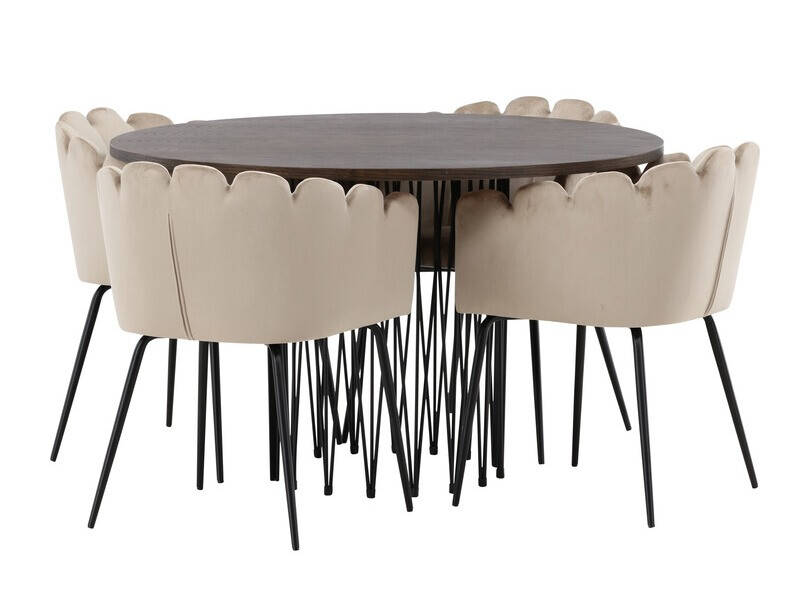 Conjunto de mesas y sillas para comedor Dallas 3377