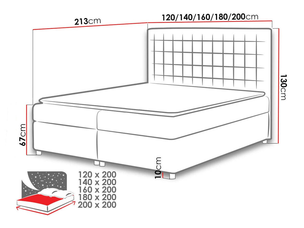 Cama continental Panis (Bristol 2447)