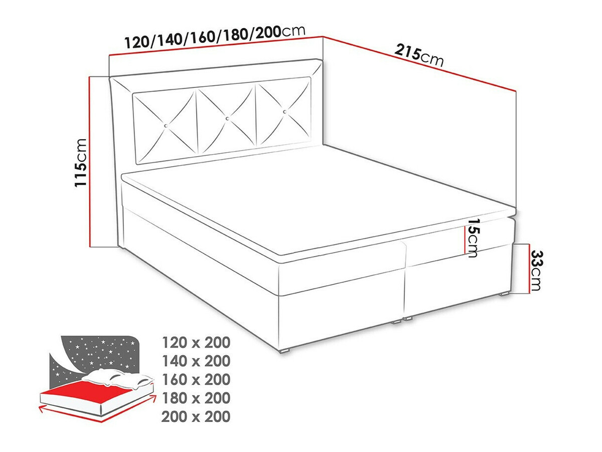 Cama continental Pomona 113 (Kronos 19)