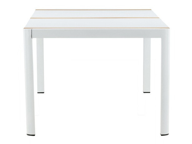 Mesa para exterior Dallas 2834 (Blanco + Marrón)