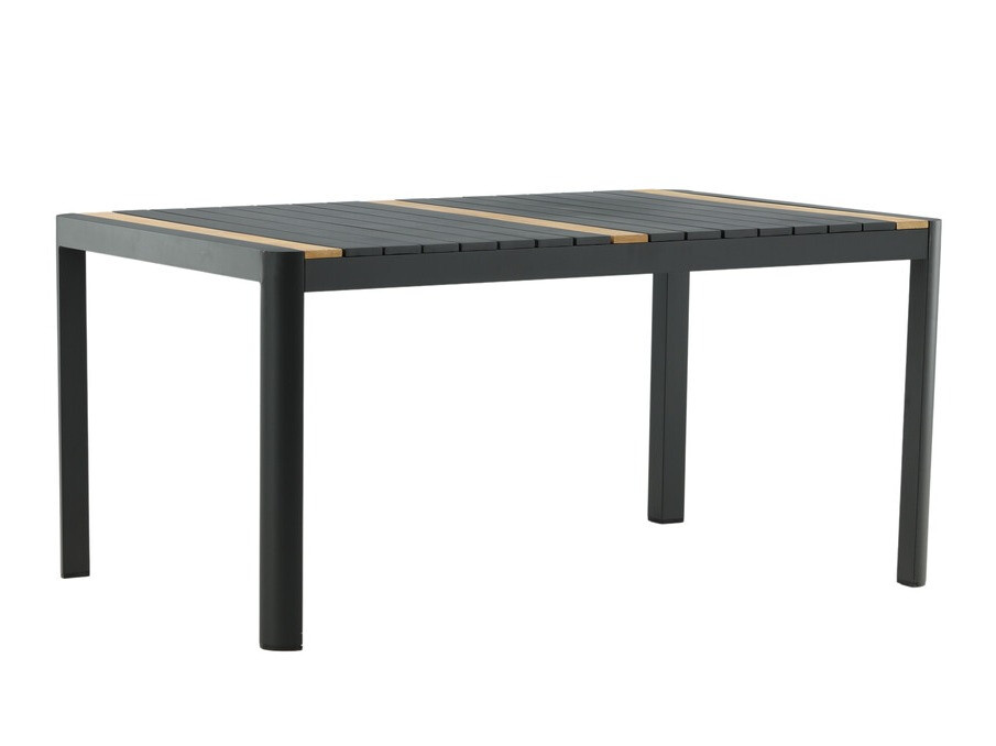 Mesa para exterior Dallas 2834 (Negro + Marrón)