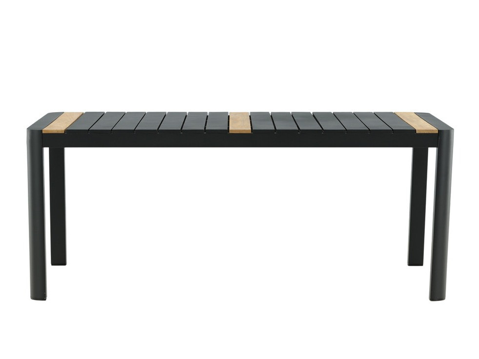 Mesa para exterior Dallas 2834 (Negro + Marrón)