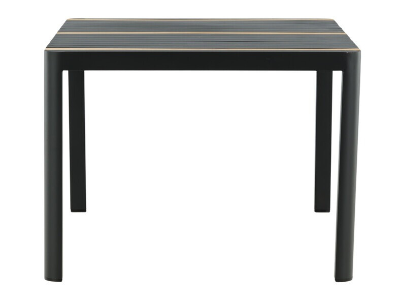 Mesa para exterior Dallas 2834 (Negro + Marrón)