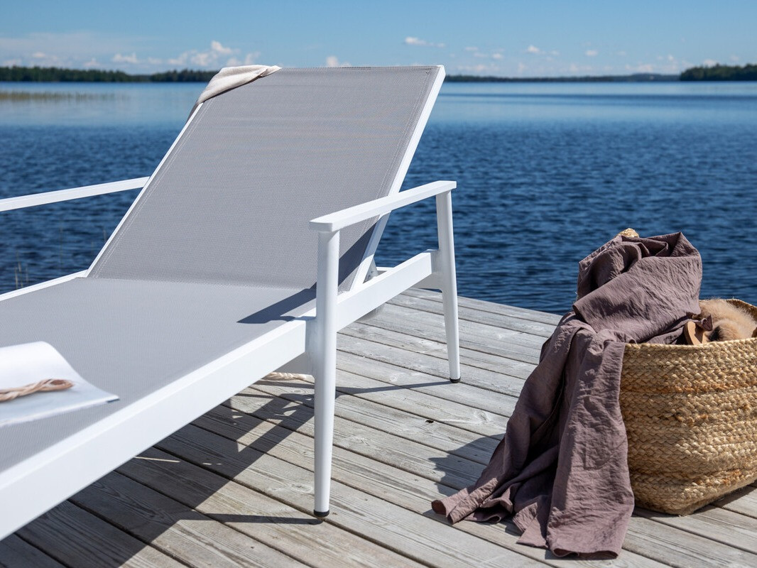 Tumbona Dallas 3123 (Gris + Blanco)