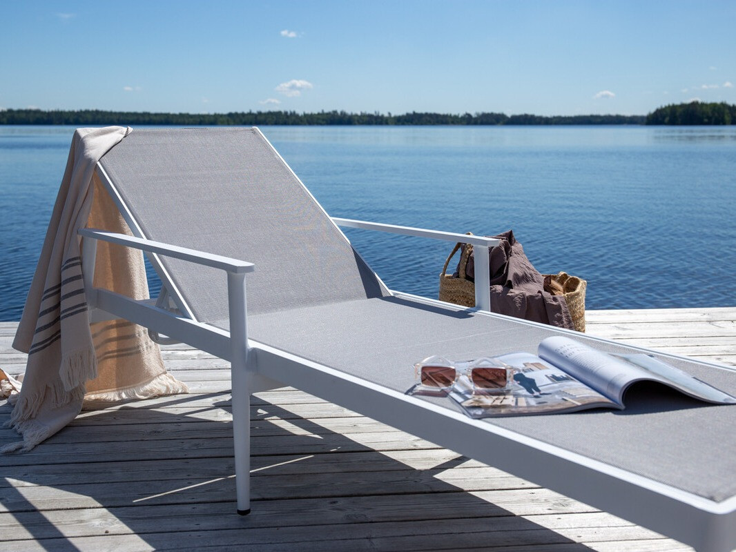 Tumbona Dallas 3123 (Gris + Blanco)