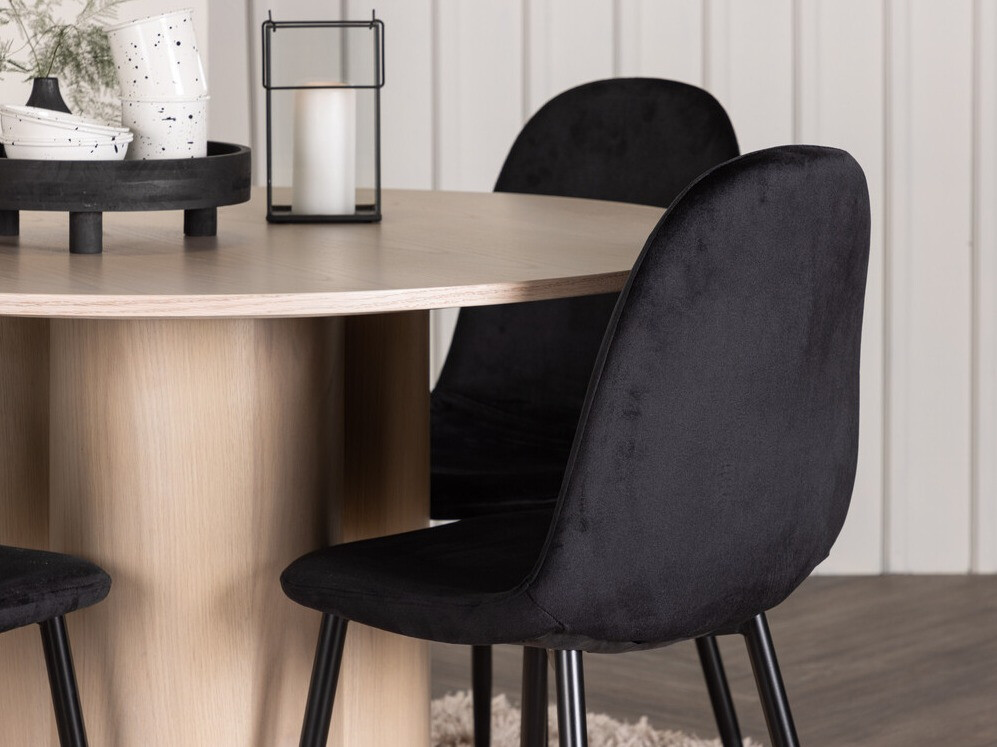 Conjunto de comedor Dallas 3401 (Negro)