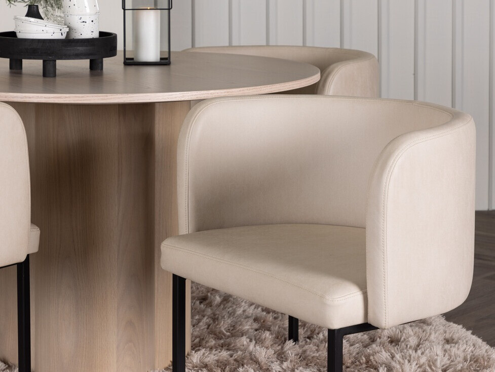 Conjunto de mesas y sillas para comedor Dallas 3986 (Luminoso madera)