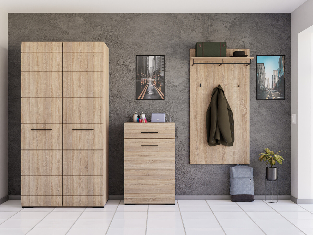 Conjunto de recibidor Boston 691 (Roble Sonoma)