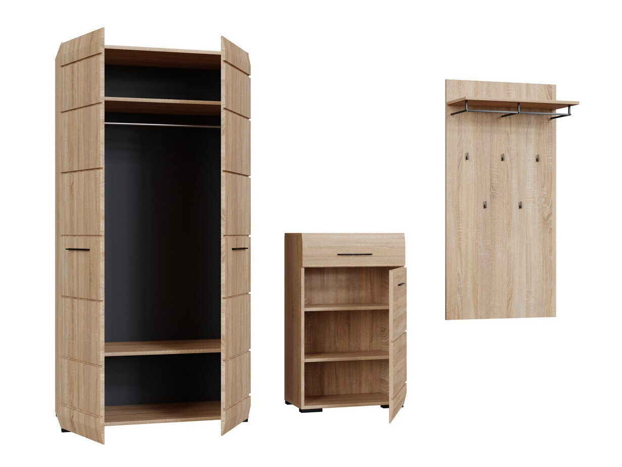 Conjunto de recibidor Boston 691 (Roble Sonoma)